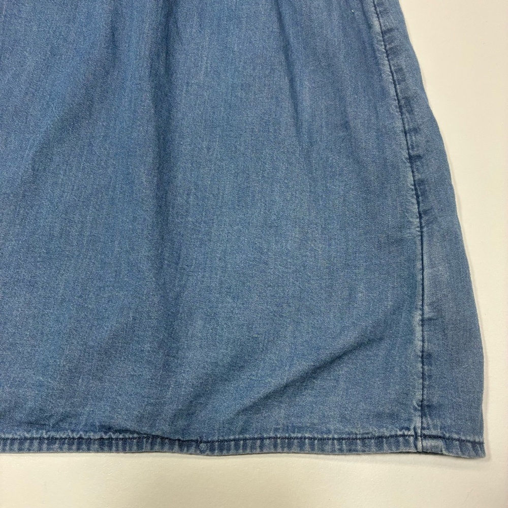 Old navy Mini Dress Women Size XXL lightweight denim‎ layered spaghetti straps - Picture 3 of 14